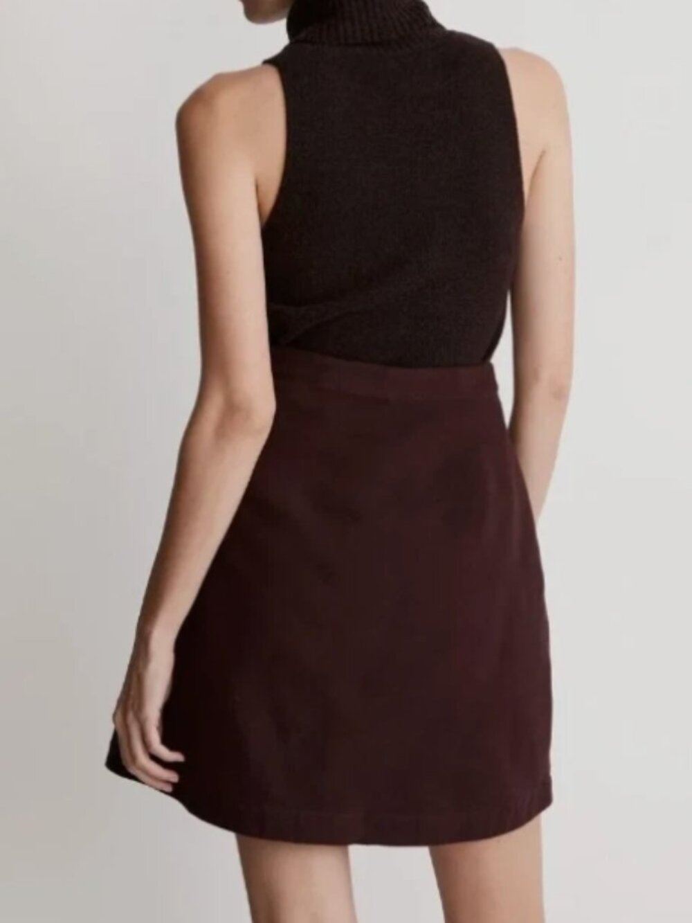 Madewell 100% Cotton Wrap Skirt Women’s 8 Side Tie Button EUC - Picture 14 of 14